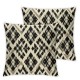 Ulloord Modern Throw Pillow Covers, Modern in Beige Decorative Pillow Covers Digital Printing Linen Blended for Couch Sofa Bed Invisible Zipper