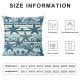 Ulloord Throw Pillow Covers,White Grey Stripes Decorative Pillow Covers Digital Printing Linen Blended for Couch Sofa Bed Invisible Zipper