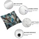 Ulloord Air Colorful Feathers Throw Pillow Covers, Beautiful Decorative Pillow Covers Digital Printing Blended Fabric for Couch Sofa Bed Invisible Zipper