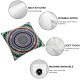 Ulloord  Psychedelic Rainbow Dark Throw Pillow Covers,Free Ball Stripes Geometric Modern Decorative Pillow Covers Digital Printing Linen Blended for Couch Sofa Bed Invisible Zipper