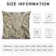 Ulloord White Floral Wedding Throw Pillow Covers,Beige Decorative Pillow Covers Digital Printing Blended Fabric for Couch Sofa Bed Invisible Zipper