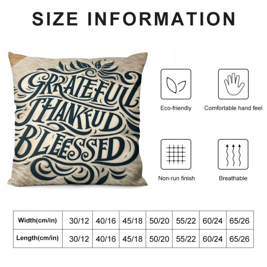 Ulloord Black Throw Pillow Covers,White Decorative Pillow Covers Digital Printing Linen Blended for Sofa Invisible Zipper