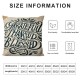 Ulloord Black Throw Pillow Covers,White Decorative Pillow Covers Digital Printing Linen Blended for Sofa Invisible Zipper