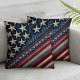 Ulloord &nbsp;July 4th America Flag Pillow Cover USA Flag Throw Pillow Case Cushion Cover Vintage Stars and Stripes Home Cushion Cover Decoration Pillowcase (PA-USA)