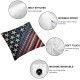 Ulloord &nbsp;July 4th America Flag Pillow Cover USA Flag Throw Pillow Case Cushion Cover Vintage Stars and Stripes Home Cushion Cover Decoration Pillowcase (PA-USA)