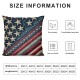 Ulloord &nbsp;July 4th America Flag Pillow Cover USA Flag Throw Pillow Case Cushion Cover Vintage Stars and Stripes Home Cushion Cover Decoration Pillowcase (PA-USA)