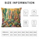 Ulloord Spring Summer Mexican Desert Cactus Throw Pillow Covers Realistic Botany Plants Outdoor Pillowcase Pillow Case Cover Decor Home Sofa Couch Chair