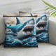 Ulloord Throw Pillow Covers Case Decorative Welcome Sea Coastal Marine Animals Decor Outdoor Cushion Cover Pillowcase Decor for Couch Sofa ()