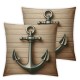 Ulloord Boat Anchor Throw Pillow Covers Wood Fencing Design Pillow Cushion Case Cover Home Decor Pillowcase