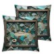 Ulloord Throw Pillow Covers Colorful Green Design Square Pillowcase for Home Decor Sofa Car Bedroom Pillow case