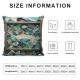 Ulloord Throw Pillow Covers Colorful Green Design Square Pillowcase for Home Decor Sofa Car Bedroom Pillow case