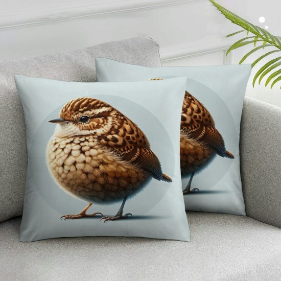 Ulloord Throw Pillow Cover Sitting on Tree Branch Bird Spring Summer Decor Pillow Case for Home Sofa Couch Cushion Cover