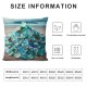 Ulloord Throw Pillow Covers Colorful Green Design Square Pillowcase for Home Decor Sofa Car Bedroom Pillow case