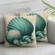 Ulloord Ocean Throw Pillow Covers Beach Summer World Map Decor Pillow Cases