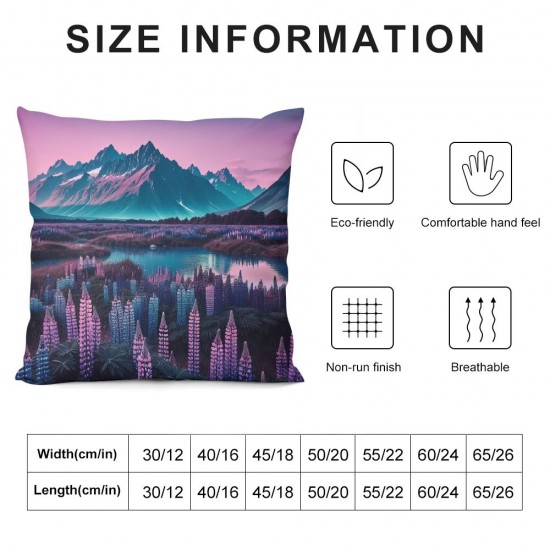 Ulloord Throw Pillow Covers Beautiful Flowers Design Square Pillowcase for Home Decor Sofa Car Bedroom Pillow case