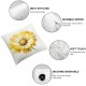 Ulloord Summer Pillow Covers Watercolor Daisy Throw Pillow Covers Summer Yellow Outdoor Décor Cushion Case Decoration for Home Couch Chair Sofa