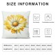 Ulloord Summer Pillow Covers Watercolor Daisy Throw Pillow Covers Summer Yellow Outdoor Décor Cushion Case Decoration for Home Couch Chair Sofa