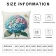 Ulloord Throw Pillow Covers Retro Purple Flowers with Butterfly Design Square Pillowcase for Home Decor Sofa Car Bedroom Pillow case