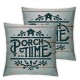 Ulloord Summer Retro Outdoor Throw Pillow Covers Welcome to Our Porch Sign and Breathe Letter Decor Pillow Covers for Garden Hammock Chair Sofa