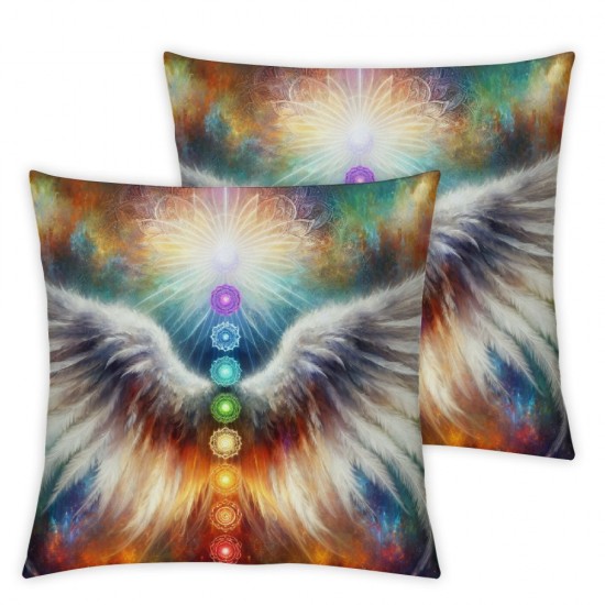 Ulloord Throw Pillow Covers and Seven Color Soul Design Square Pillowcase for Home Decor Sofa Car Bedroom Pillow case