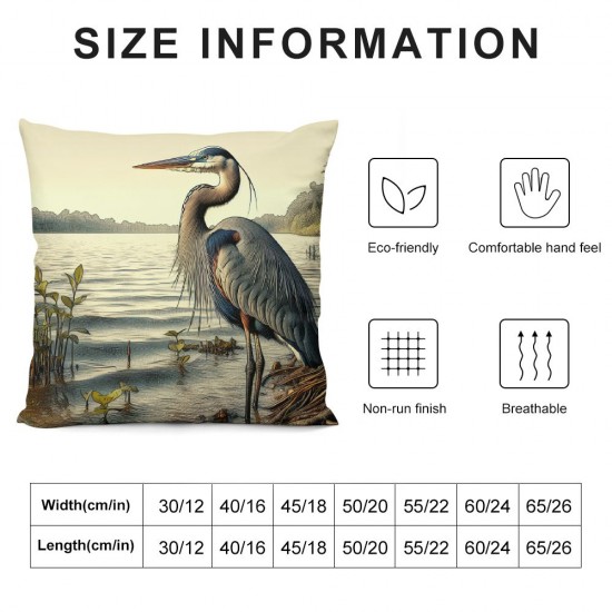 Ulloord Throw Pillow Covers on The Beach Blue Sea Wave Natural Landscape Design Square Pillowcase for Home Decor Sofa Car Bedroom Pillow case