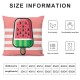 Ulloord  Throw Pillow Covers Decorative Summer Fruits Theme Pink Cartoon Watermelon Square Cushion Cover Throw Pillow Case for Home Live Room (Pink Cartoon Watermelon)