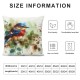 Ulloord Throw Pillow Covers Cute Bird Sitting on The Tree Branch Pillow Case Cushion Cover Decor for Home Sofa