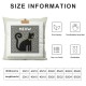 Ulloord Hopyeer  Throw Pillow Covers Cute Animal Pet Black Cat Design Pillowcase Rustic Wood Grey with You Had Me at Meow Words Standard Cushion Cover for Sofa Couch Lover Gift