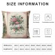 Ulloord Watercolor Flower with Happy Mother’s Day Throw Pillow Cover Pillowcase Decor, Mom Quote Words Spring Floral Bloom Sofa Bed Bedroom Home Decoration