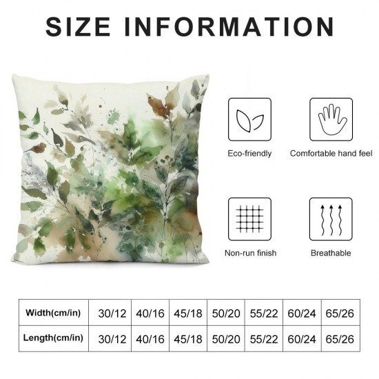 Ulloord Palm Leaves&nbsp;Throw Pillow Cover Palm Leaves Leaf Pillow Case Plant Pillow Cover Pillowcase for Sofa