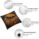 Ulloord Happy Halloween Decorative Throw Pillow Covers Halloween Witch Hat Pillowcase Cushion Case Cover Decor Home Sofa (SV-)