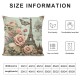 Ulloord Throw Pillow Covers Paris Eiffel Tower with Floral Butterfly Square Pillowcase for Home Decor Sofa Car Bedroom Pillow case