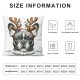 Christmas Animals Throw Pillow Cover Santa Hat Dog and Glasses Cat with Greeting Quote Square Pillowcases for Sofa Bedroom Decor