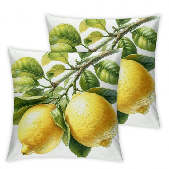 Ulloord Yellow Lemons Decorative Pillow Covers Super Soft Cushion Cover Nice Gift Indoor Outdoor Home Decor Pillowcase