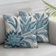 Ulloord Christmas Blue Throw Pillow Covers Home Decorative Throw Pillow Ink Painting Style Cushion Cover for Sofa , (Blue ,