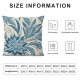 Ulloord Christmas Blue Throw Pillow Covers Home Decorative Throw Pillow Ink Painting Style Cushion Cover for Sofa , (Blue ,