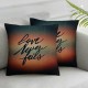 Love is Patient It Always Protects Always Trust Always Hopes Always Perseveres Motivational Quote Throw Pillow Cover Home Decor