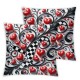 Red Pillow Cover Red Valentine's Day Throw Pillow Case Square Cushion Cover Sofa Couch Home Valentine's Day Decorations