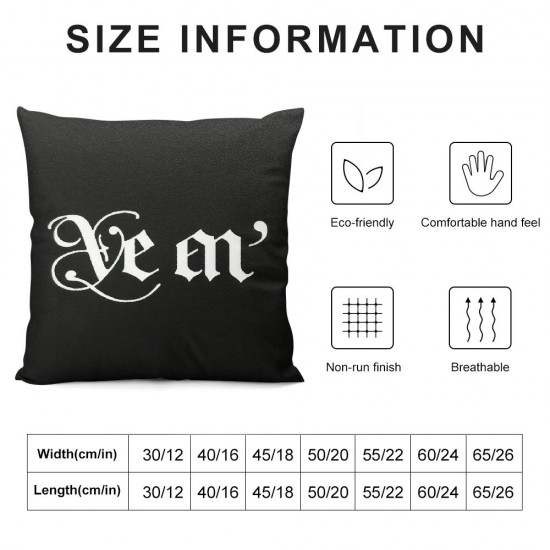 Ulloord Live Laugh Love Motivational Sign  Home Decorative Throw Pillow Covers Cushion Case with Words for Book Lover Sofa Couch