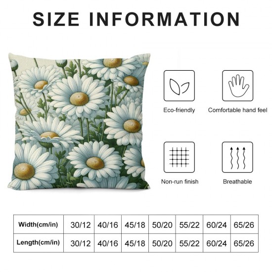 Spring Summer Pillow Covers Spring Decorations Floral Decorative Throw Pillows Outdoor Decor Cushion Case for Sofa Living Room Patio Home