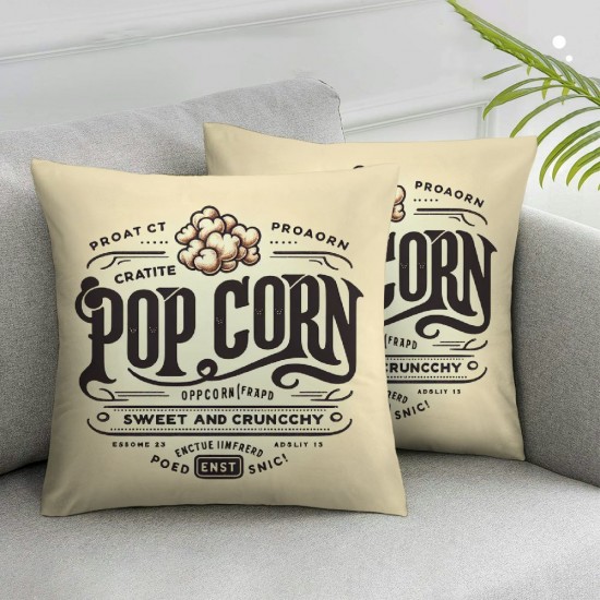 Series Throw Pillow Covers with Buttery Fresh Throw Pillow Case Movie Theater Cinema Home Decor Cushion Cover for Sofa