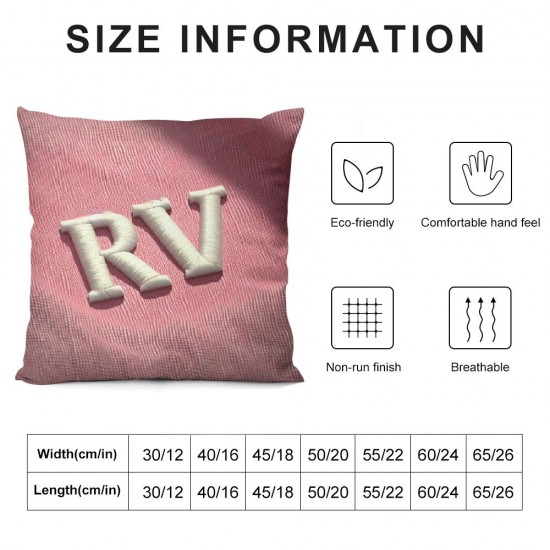 Pink Throw Pillow Cover Decorative Pillow Case Home Decor Square Pillowcase (,