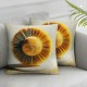 Ulloord Retro Girl Nursery,Rainbow Sun Pillow Covers  Inch ,Weather Nursery Throw Pillow Covers,Classroom Cushion Pillowcases