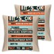 Ulloord Positive Sayings Today I Will Throw Pillow Covers ,Positive It's Ok to Decorative Pillowcases,Inspirational Decorations Cushion Cases for Sofa Couch