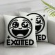 Ulloord Pillow Covers  for Classroom,Rainbow Classroom Pillows,Emotions Rainbow Pillow Covers,Emotions Decorative Pillowcase,Nursery Feelings Pillowcase for Sofa Couch