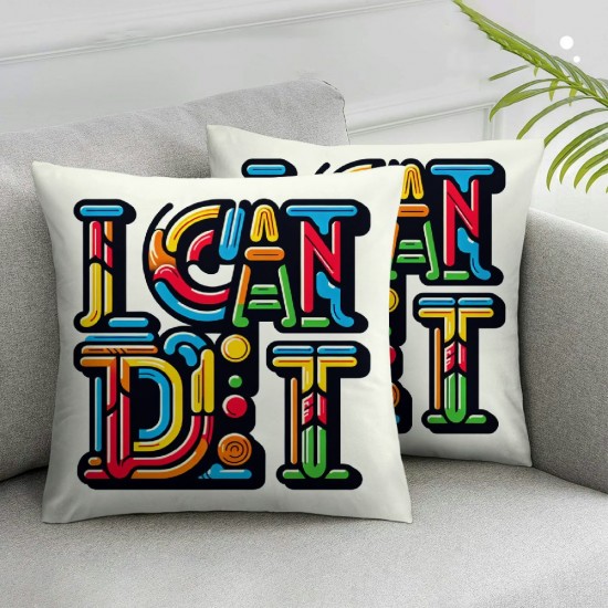 Ulloord Classroom Pillows,Classroom I Am Pillow Covers ,I Can Do Hard Things Throw Pillow Covers,Positive Classroom Pillowcases for Sofa Couch