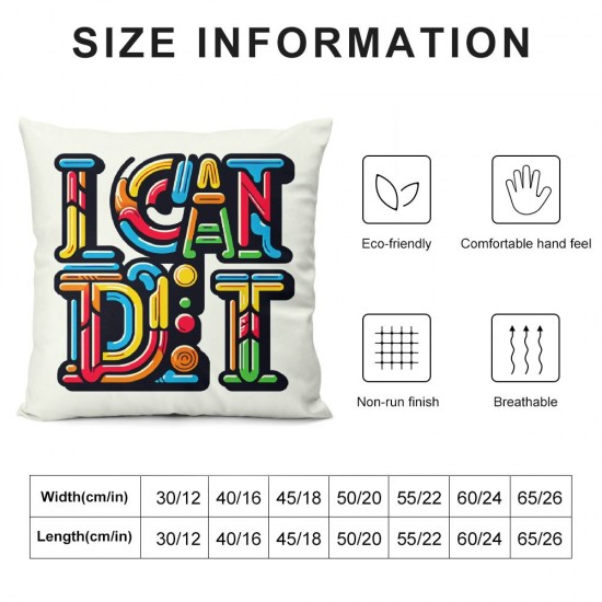 Ulloord Classroom Pillows,Classroom I Am Pillow Covers ,I Can Do Hard Things Throw Pillow Covers,Positive Classroom Pillowcases for Sofa Couch