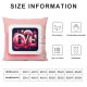 Ulloord Boho Pink Love is A Way of Being Throw Pillow Cover ,Boho Love Quotes Decorative Pillowcase,Pink Boho Love Quotes Cushion Pillow Cover for Home Apartment Decor