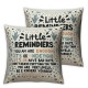 Ulloord College Student GiftsLittle Reminders Throw Pillow Covers,Little RemindersPillow CoversLittle Reminders Decorative Pillow Covers,College Dorm Decor,Gifts for College Students Girls