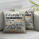 Ulloord College Student GiftsLittle Reminders Throw Pillow Covers,Little RemindersPillow CoversLittle Reminders Decorative Pillow Covers,College Dorm Decor,Gifts for College Students Girls